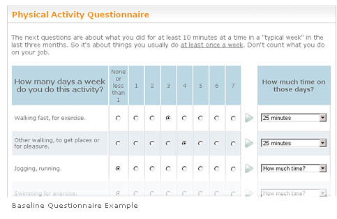 Example of Baseline Questionnaire